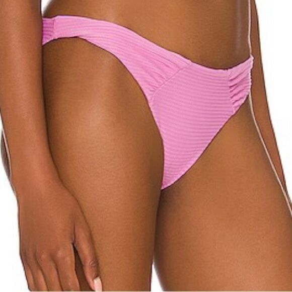 NWT New! L*Space Sol Pink Bikini Swim Bottom Medium Beach Summer Vacation Sun - Picture 3 of 13